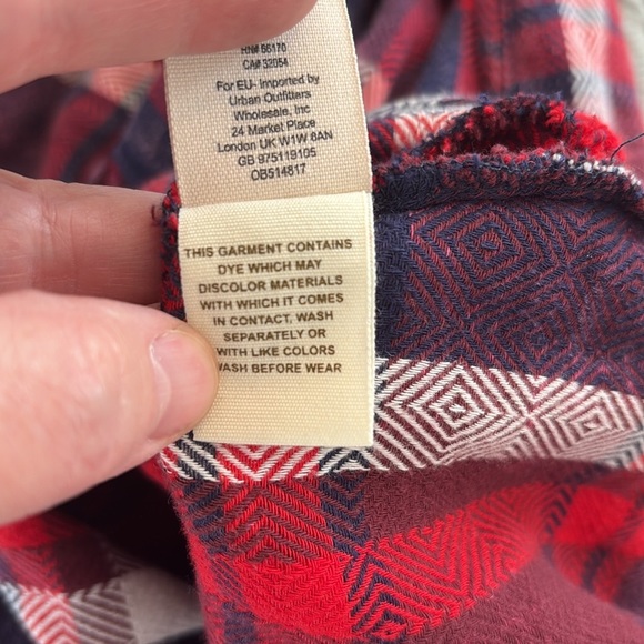 Womens Free People Easy Street Plaid Relaxed Button Down Size M Medium Top Shirt - Picture 10 of 11